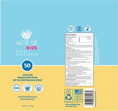 Aloe Up Kids Spf 50 (Aloe Up Spf 50 Kids Sport Sprays 2020)